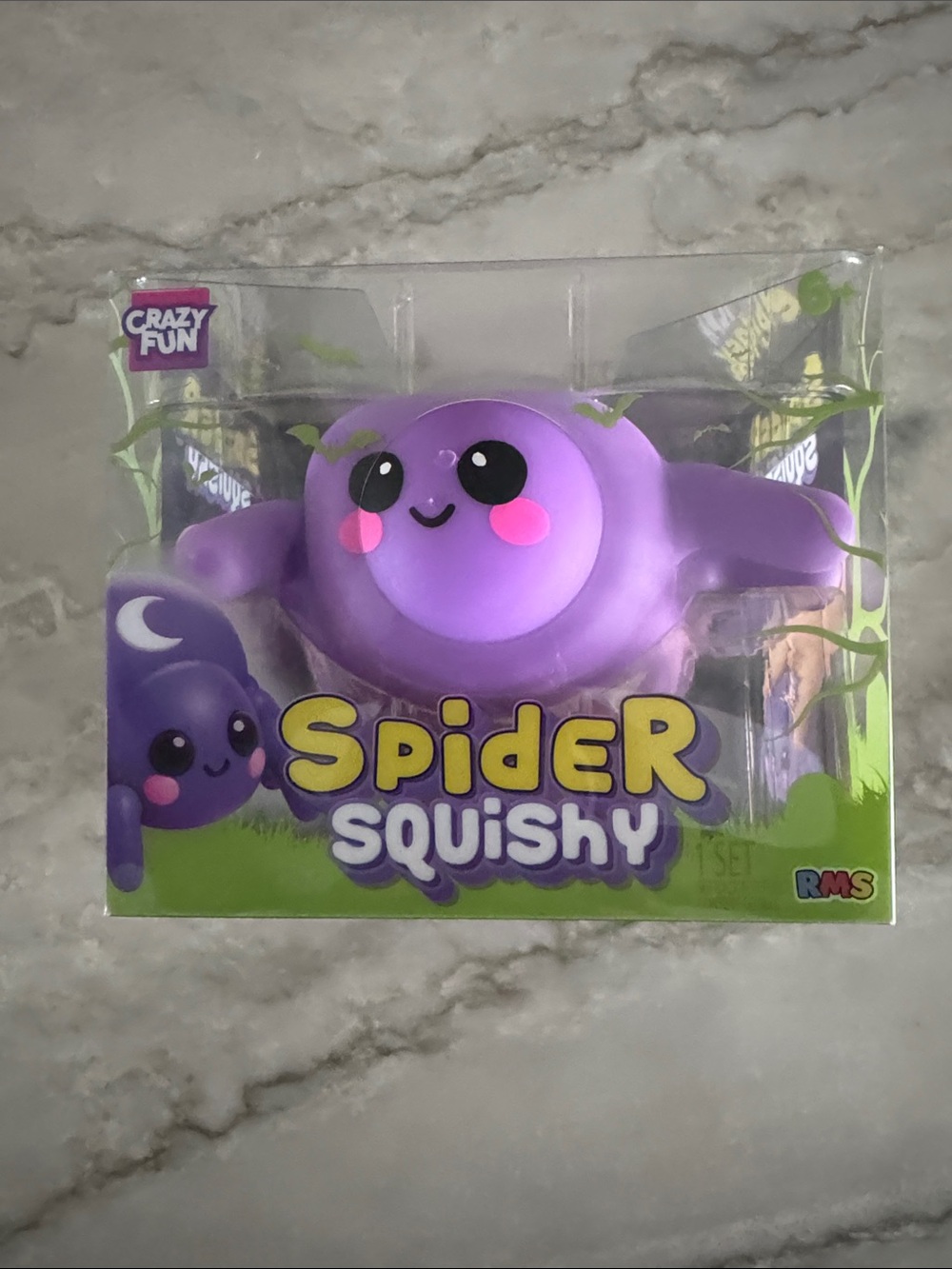 Purple Spider Squishy Plush - Spider Squishy